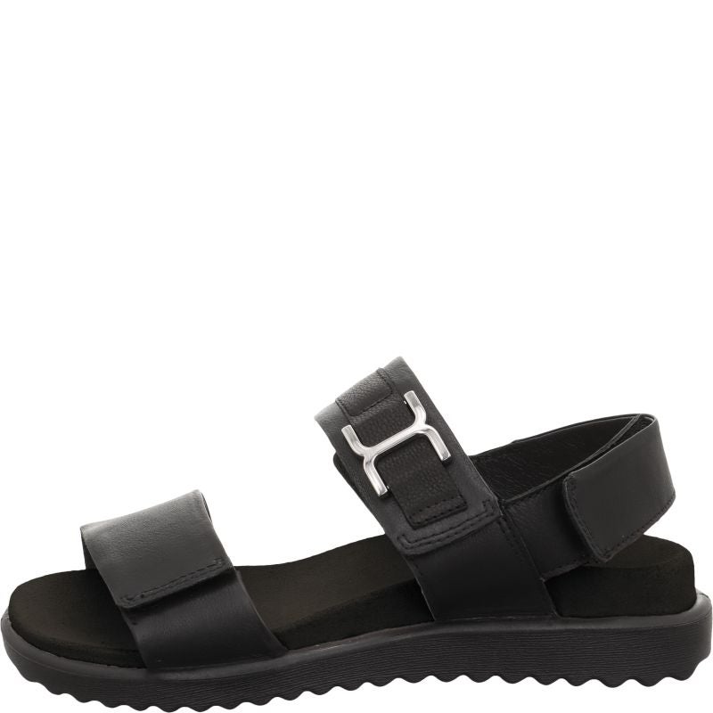 legero MOVE Damen Sandale - Material: Leder in Schwarz
