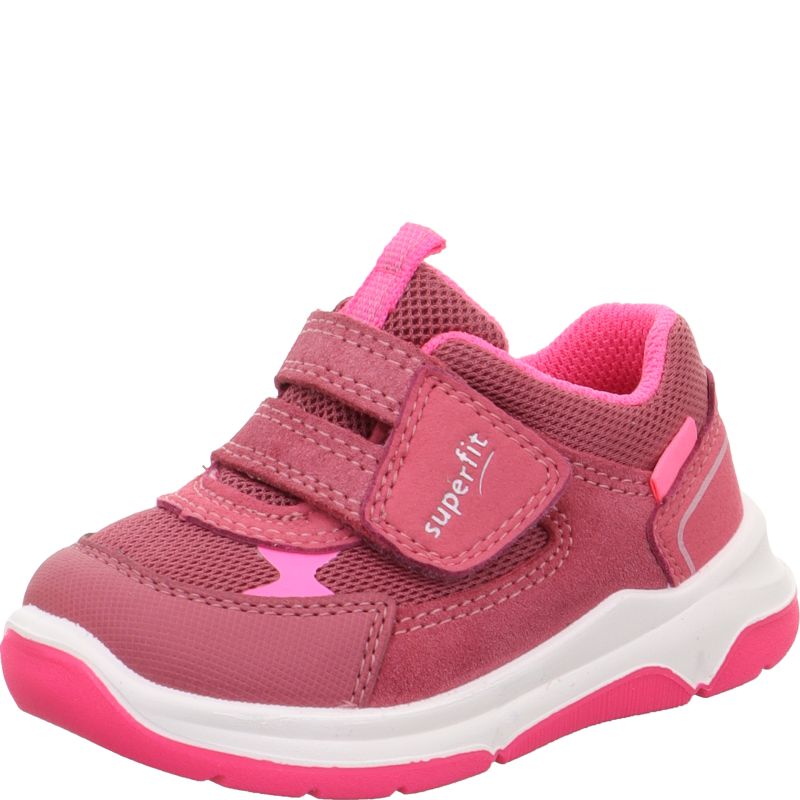 Superfit COOPER Mädchen Sneaker low - Material: Leder/Sonstiges Material/Textil in Pink