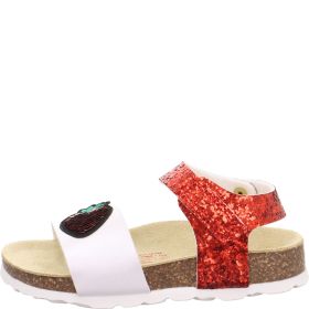 Superfit FUSSBETTPANTOFFEL Girls Sandal - Material: Sonstiges Material in Red