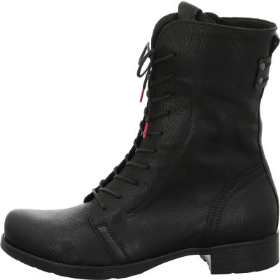 Think! DENK! Damen Stiefelette - Material: Leder in Schwarz