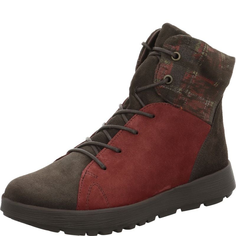 Think! COMODA Damen Stiefelette - Material: Leder in Braun