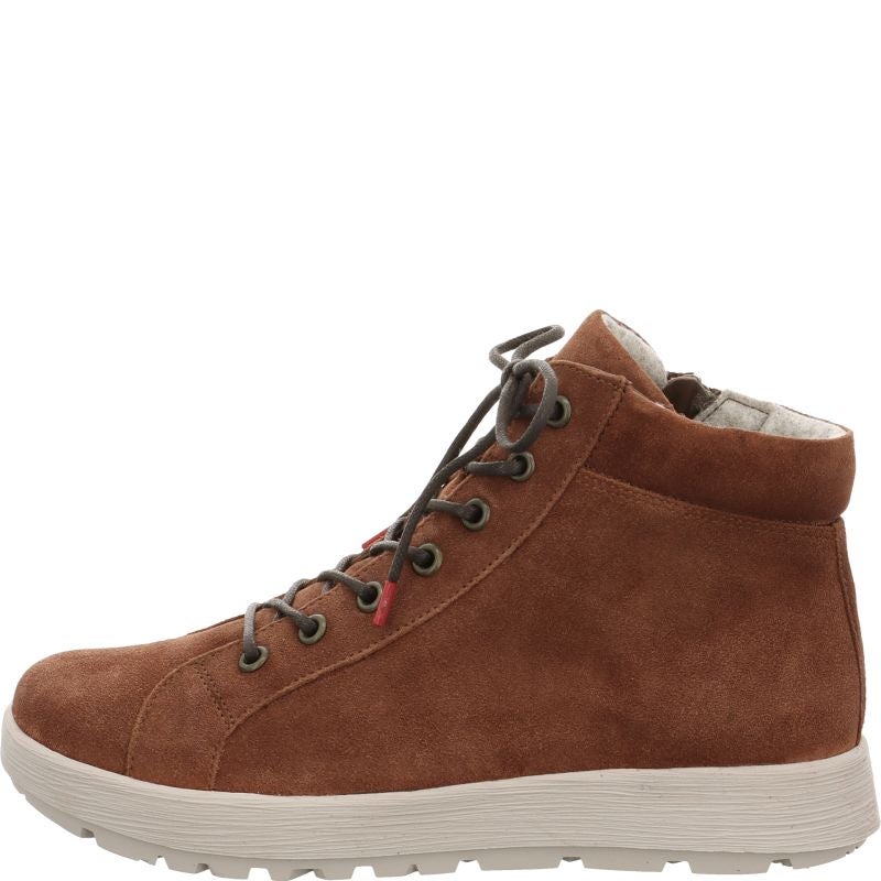 Think COMODA Woman Ankle boot - Material: Leather in Brown