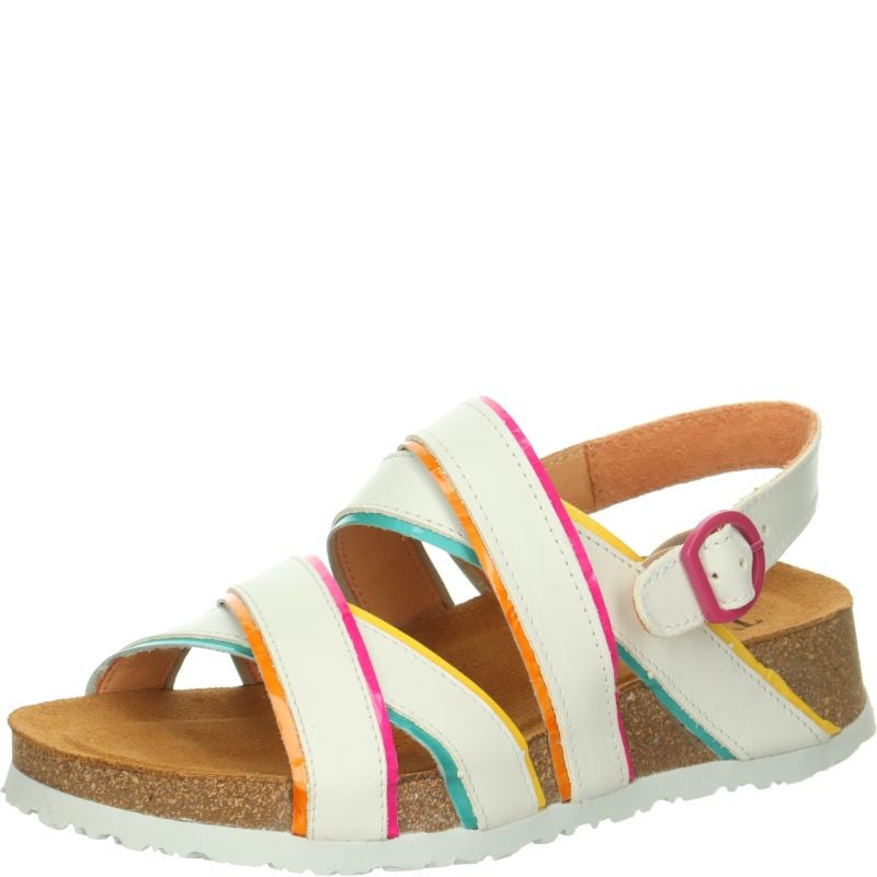 Think KOAK DAMEN Woman Strap sandal - Material: Leather in White