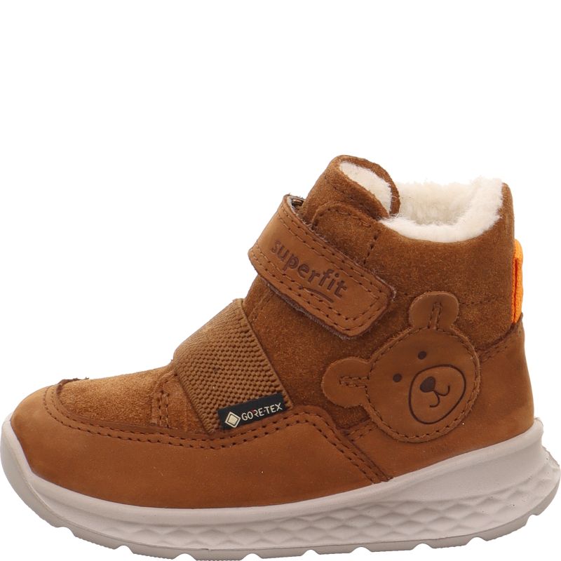 Superfit BREEZE Jungen Sneaker high - Material: Leder in Braun
