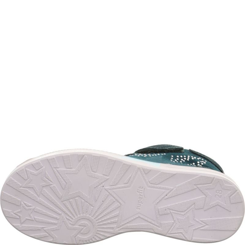 Superfit STELLA Mädchen Sneaker high - Material: Leder/Textil in Grün