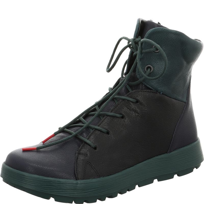 Think! COMODA Damen Stiefelette - Material: Leder in Blau