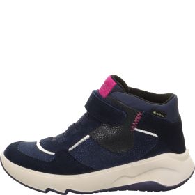 Superfit MELODY Girls Sneakers high - Material: Leder/Sonstiges Material/Texti in Blue