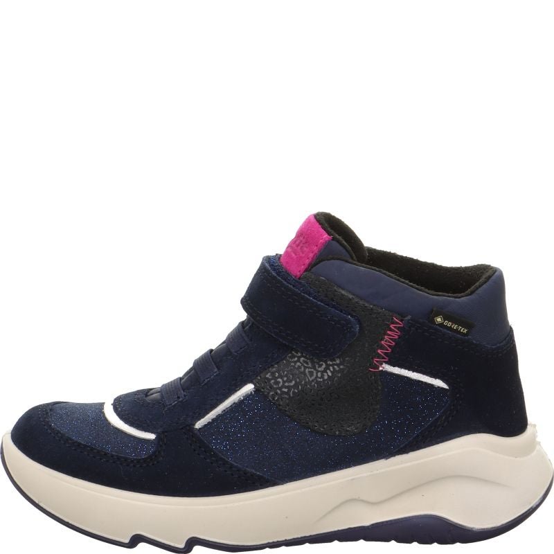 Superfit MELODY Girls Sneakers high - Material: Leder/Sonstiges Material/Texti in Blue