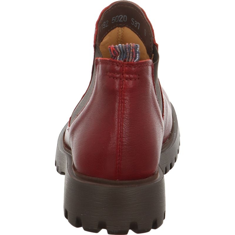 Think TRENTO Chelsea boot - Material: Leather in Red