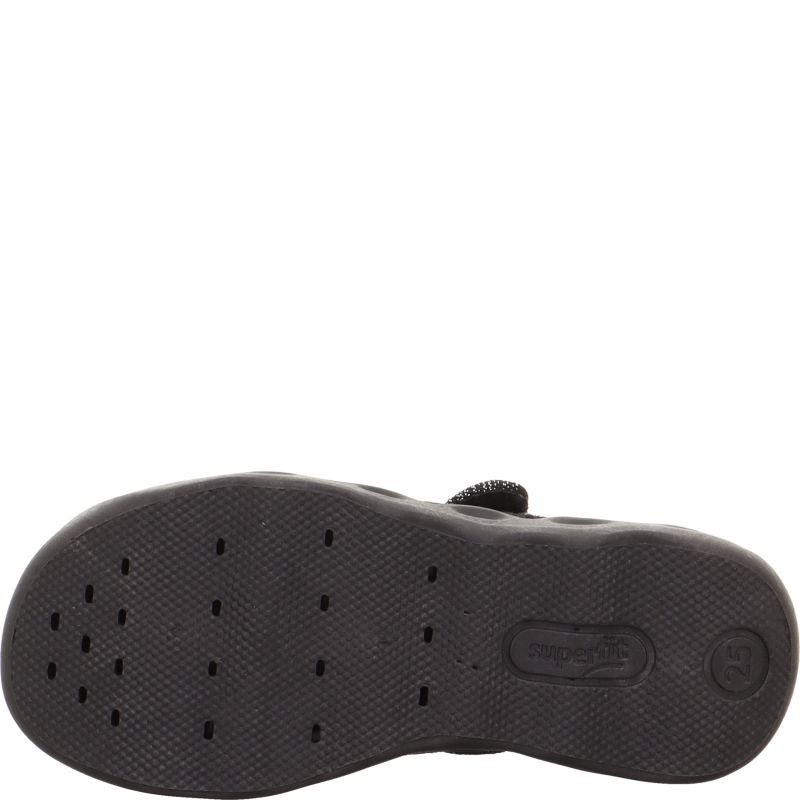 Superfit BUBBLE Girls Slipper - Material: Textile in Black