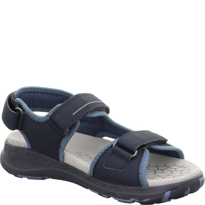 Superfit CRISS CROSS Unisex, Jungen Sandale - Material: Textil/Sonstiges Material in Blau