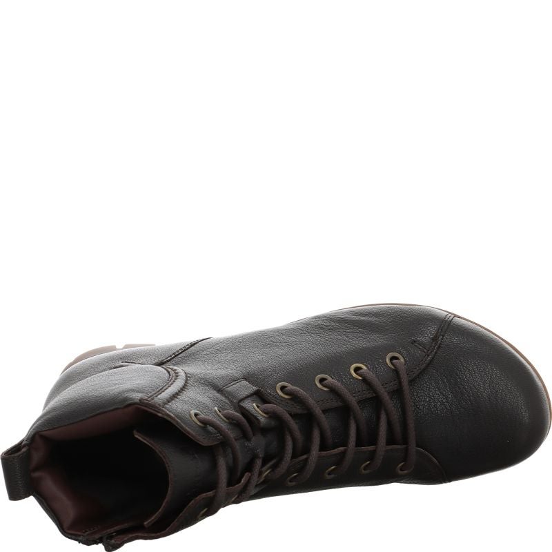 Think MENSCHA Lace-up boot - Material: Leather in Brown
