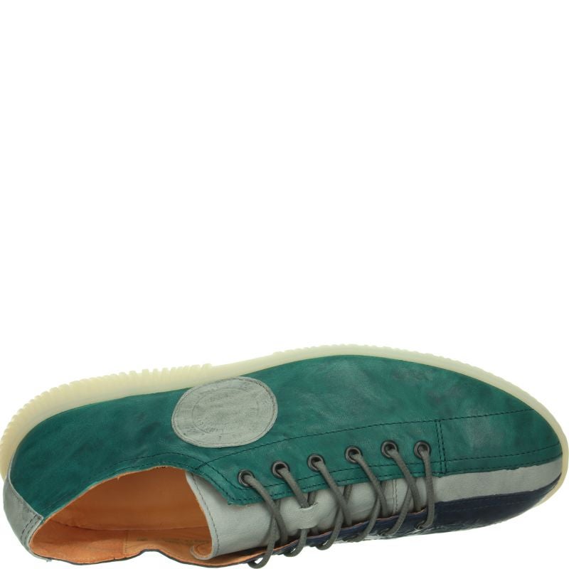 Think HAUKI HERREN Men Sneakers low - Material: Leather in Blue