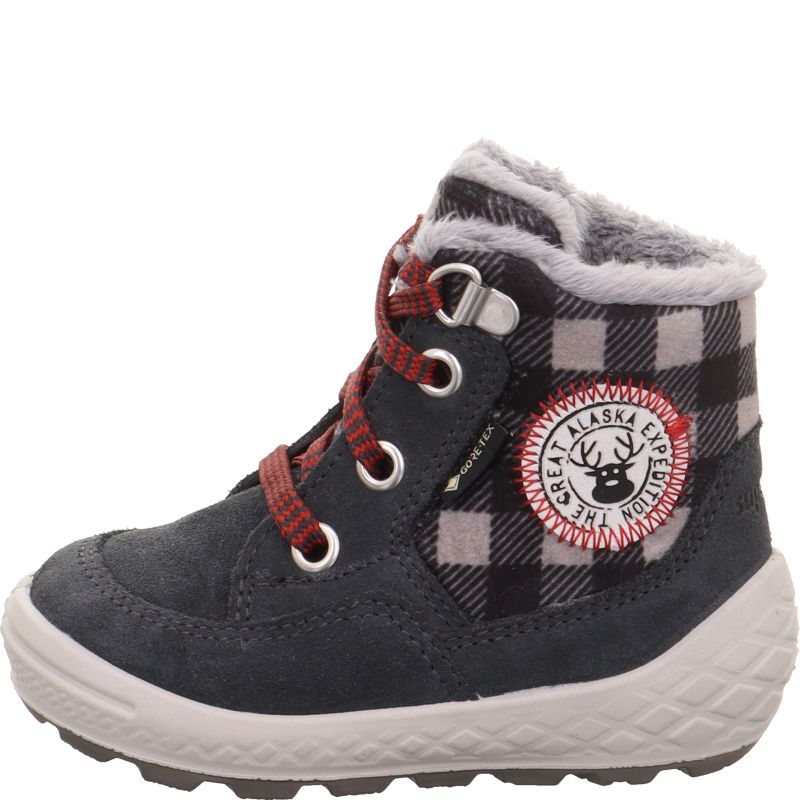 Superfit GROOVY 2.0 Boots - Material: Leder/Textil in Grau
