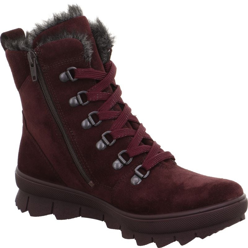 Legero NOVARA Damen Schnürboots - Material: Leder in Rot