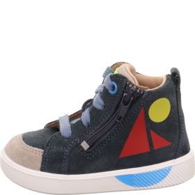 Superfit SUPIES Boys Sneakers high - Material: Leather/Textil in Blue