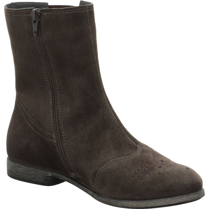 Think AGRAT Woman Ankle boot - Material: Leather in Grey