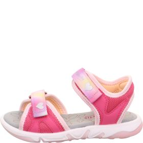 Superfit PEBBLES Mädchen Sandale - Material: Textil/Sonstiges Material in Pink