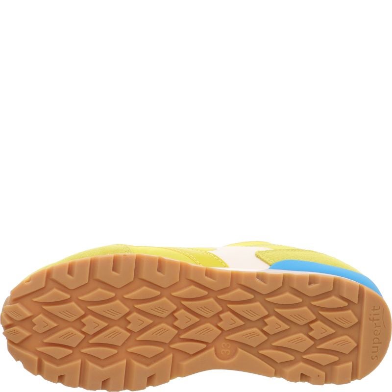 Superfit DASH Sneakers low - Material: LederSonstigesMaterialTexti in Yellow