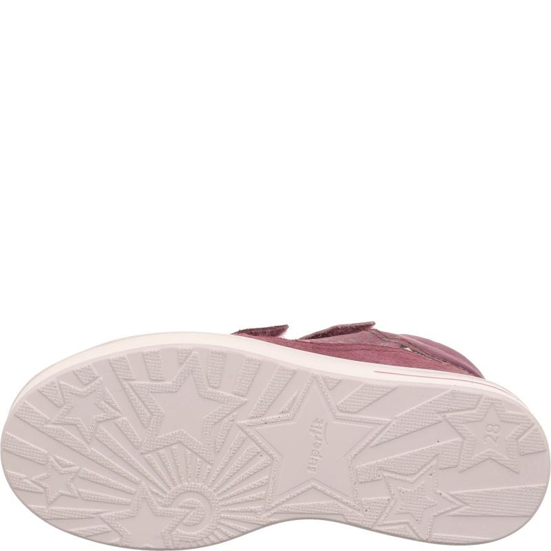 Superfit STELLA Sneaker high - Material: Leder/Textil in Rot