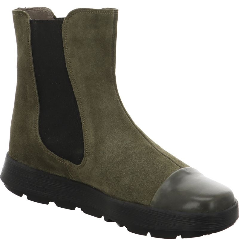 Think COMODA Woman Chelsea boot - Material: Leather in Olive