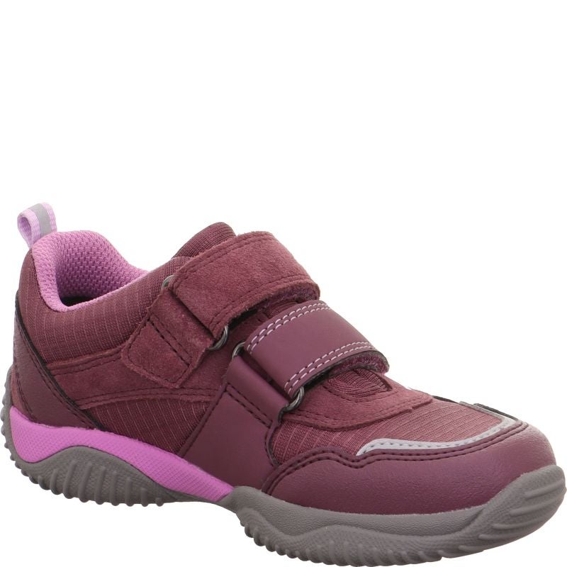 Superfit STORM Mädchen Sneaker low - Material: Leder/Sonstiges Material/Textil in Rot
