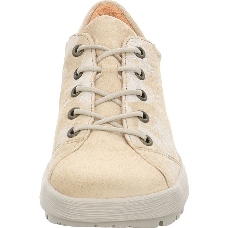 Think COMODA Lace up shoe - Material: Leather in Beige