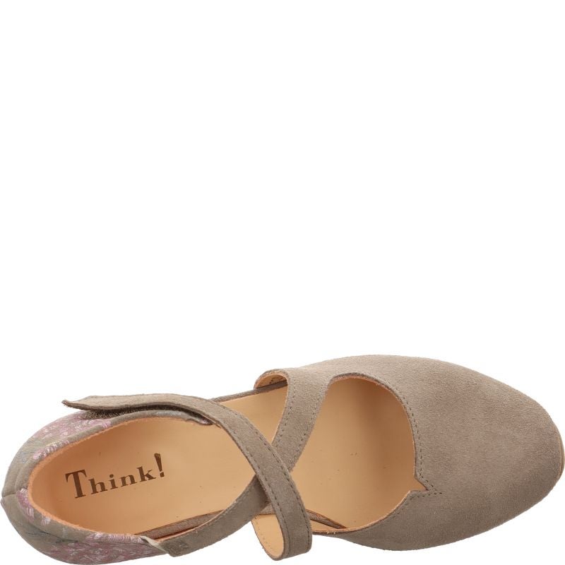 Think AIDA DAMEN Woman Pumps - Material: Leather in Grey