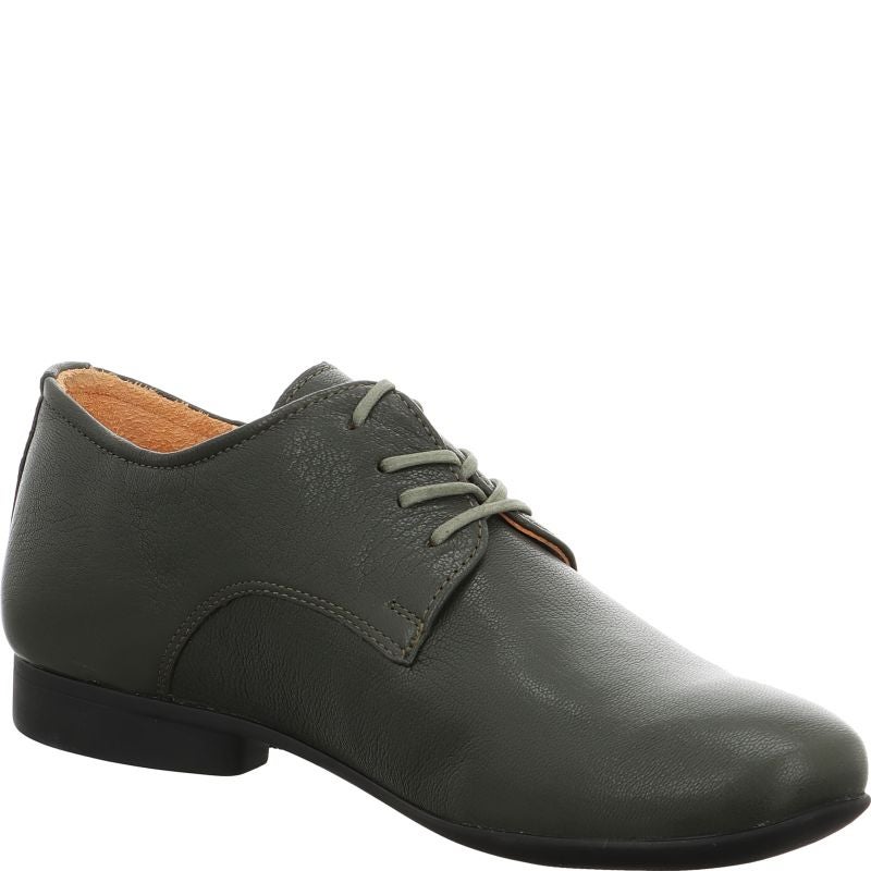 Think GUAD2 Lace up shoe - Material: Leather in Olive