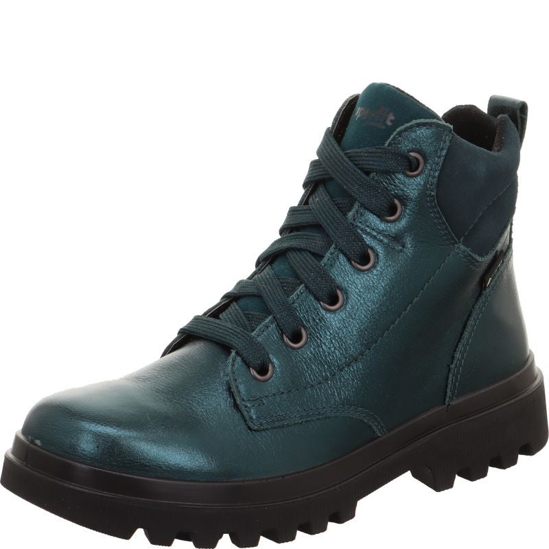 Superfit ABBY NOVA Mädchen Boots - Material: Leder/Textil in Grün
