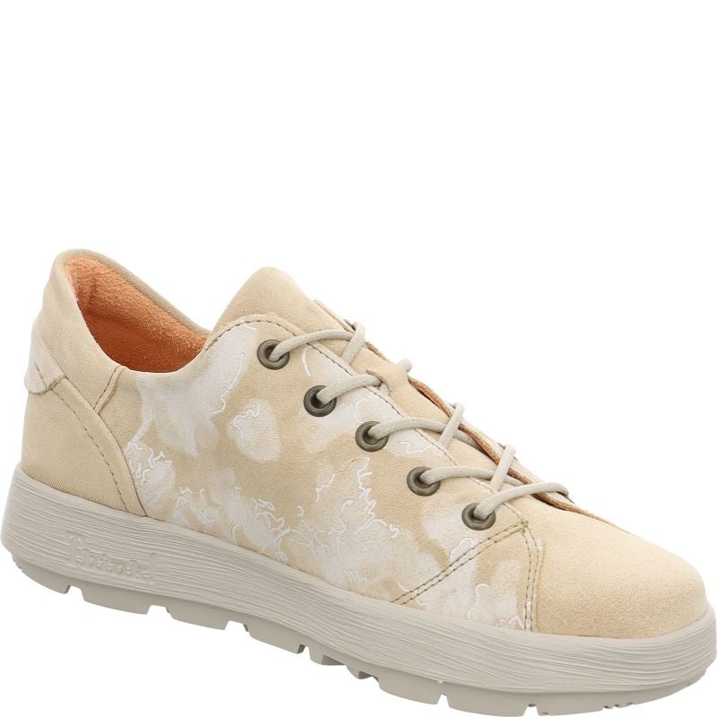 Think COMODA Lace up shoe - Material: Leather in Beige