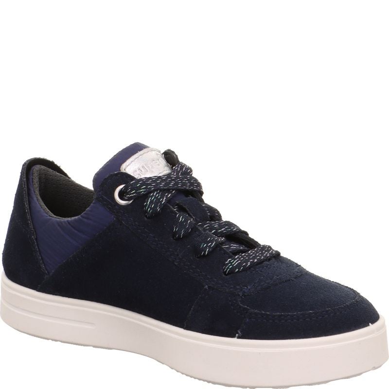 Superfit STELLA Mädchen Sneaker low - Material: Leder/Sonstiges Material/Textil in Blau