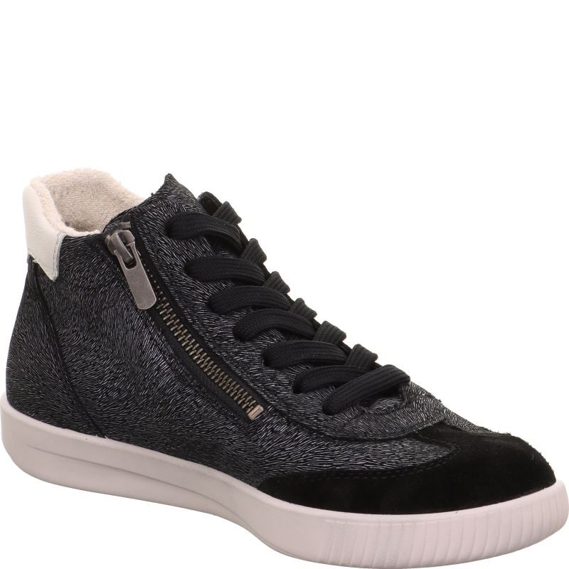 Legero SILENCE Damen Sneaker high - Material: Leder in Schwarz