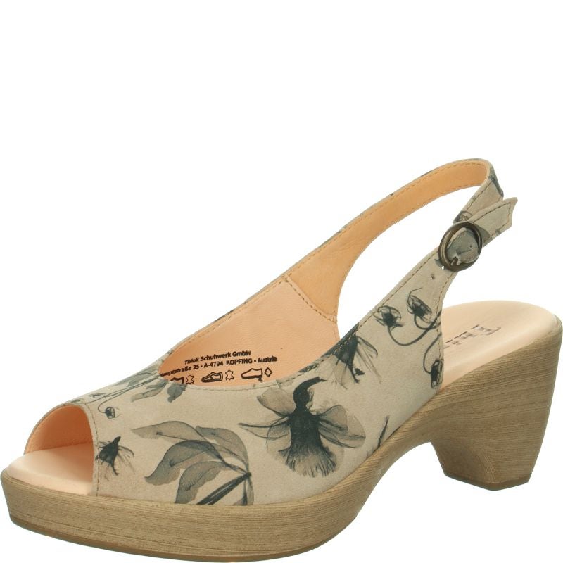 Think ZEPPA Woman Sandal - Material: Leather in Multi Colour