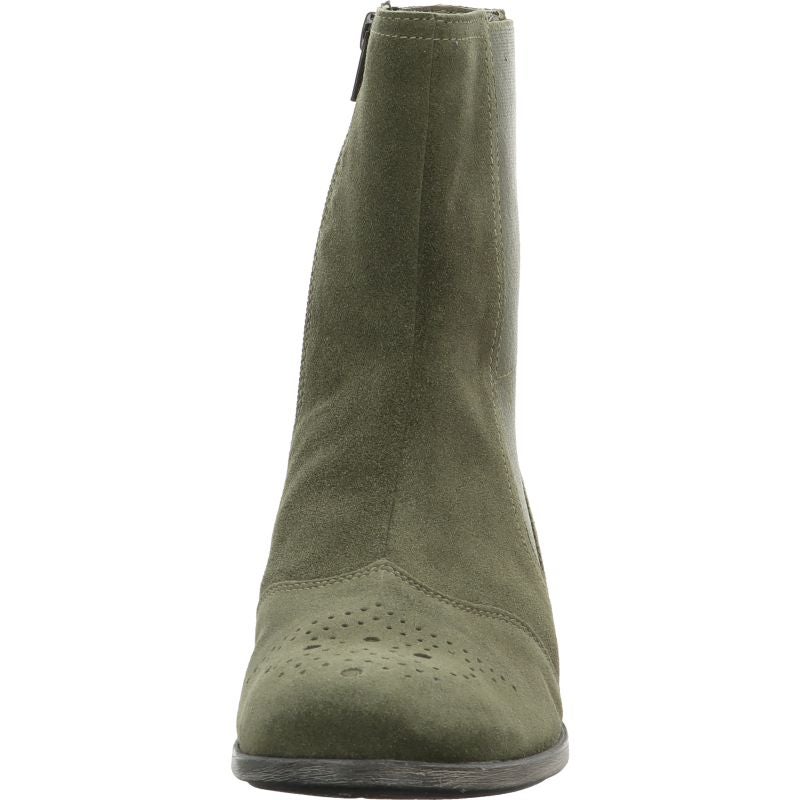 Think! AGRAT Damen Stiefelette - Material: Leder in Oliv