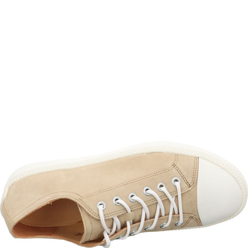 Think TURNA WOMEN Woman Sneakers low - Material: Leather in Beige