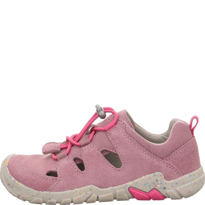 Superfit TRACE Mädchen Sneaker low - Material: Leder/Textil in Lila
