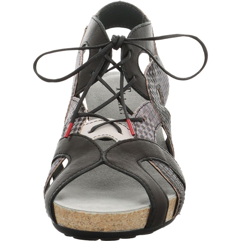 Think TRAUDI Woman Sandal - Material: Leather in Black