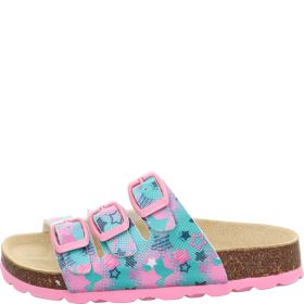 Superfit FUSSBETTPANTOFFEL Girls Slipper - Material: Sonstiges Material in Green