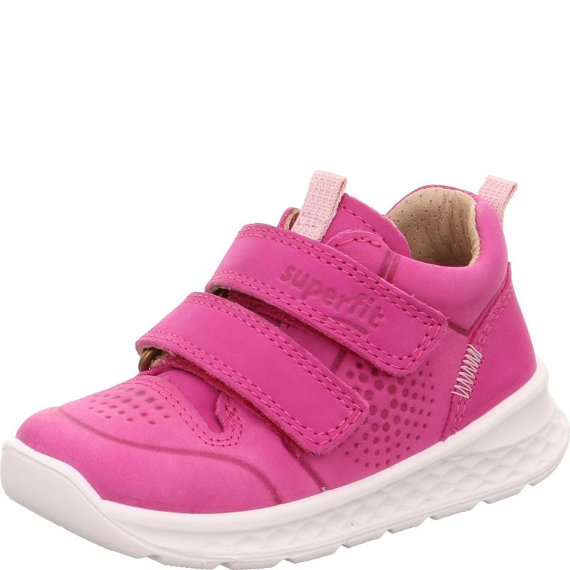 Superfit BREEZE Sneaker high - Material: Leder in Pink