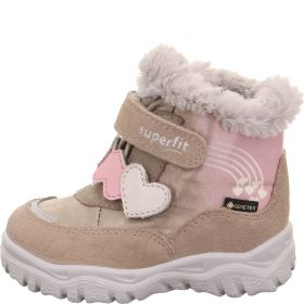 Superfit HUSKY+ Mädchen Boots - Material: Leder/Textil in Beige
