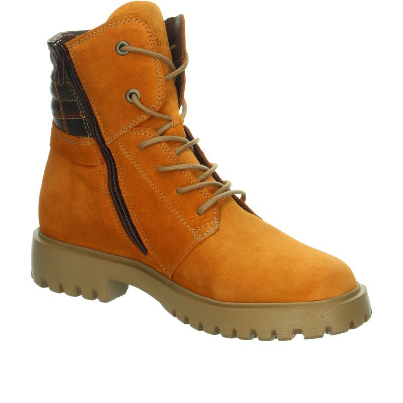 Think TRENTO Woman Ankle boot - Material: Leather in Yellow