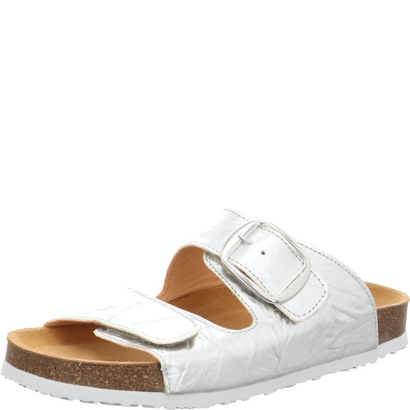 Think CRISSI Mules - Material: Leather in Metallic
