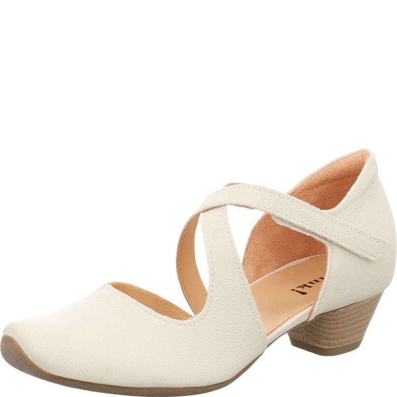 Think AIDA DAMEN Woman Pumps - Material: Leather in Beige