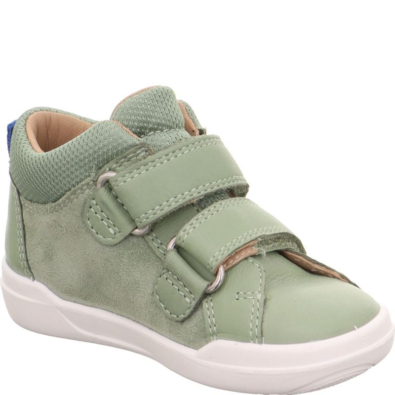 Superfit SUPERFREE Unisex, Jungen Sneaker high - Material: Leder/Textil in Grün