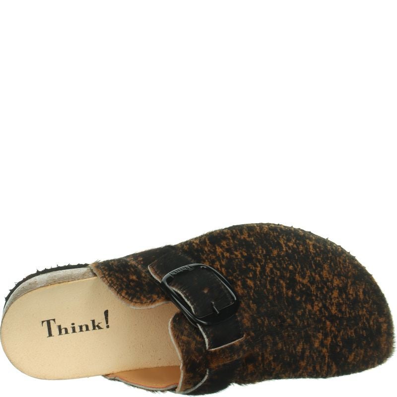 Think JULIA DAMEN Clog - Material: Leather in Multicolored