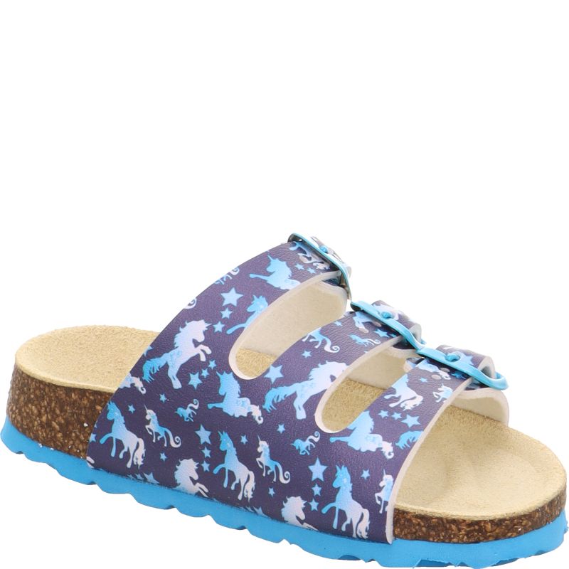 Superfit FUSSBETTPANTOFFEL Girls Slipper - Material: Sonstiges Material in Blue