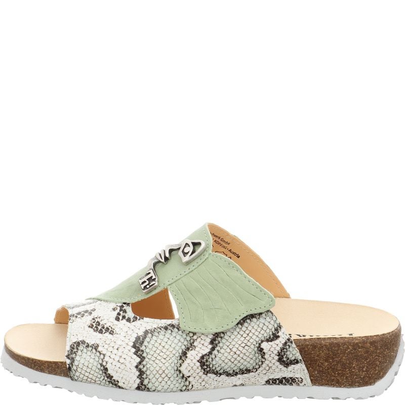 Think MIZZI DAMEN Mules - Material: Leather in Multicolored