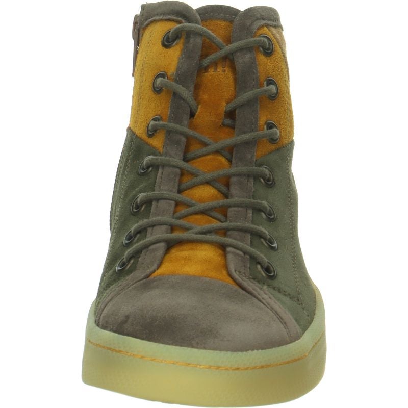 Think KUMI Woman Sneakers high - Material: Leather in Grey