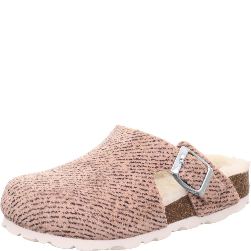 Superfit FUSSBETTPANTOFFEL Girls Clog - Material: Textile in Brown